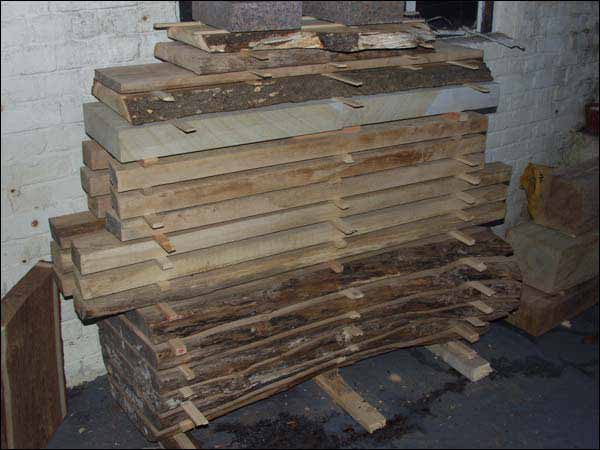 seasoning wood for furniture building